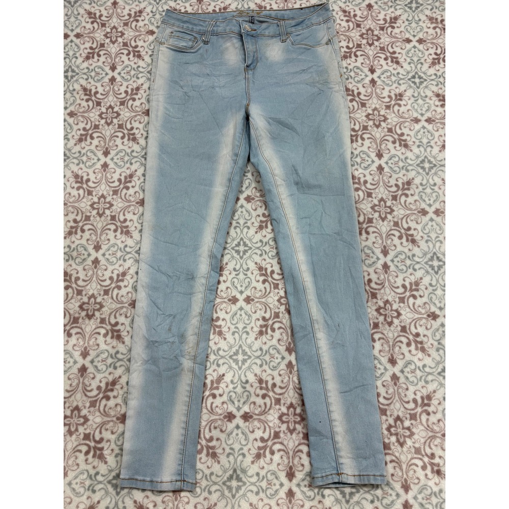 Bamboo Light Wash Skinny Jeans Womens Size 11/12 Faded Stretch Denim Pants